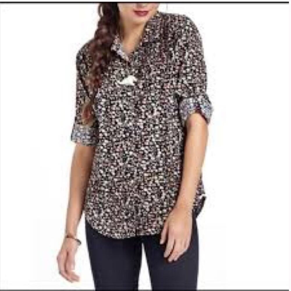 Trovata x Birds of Paradis Floral Corduroy Button Down Top